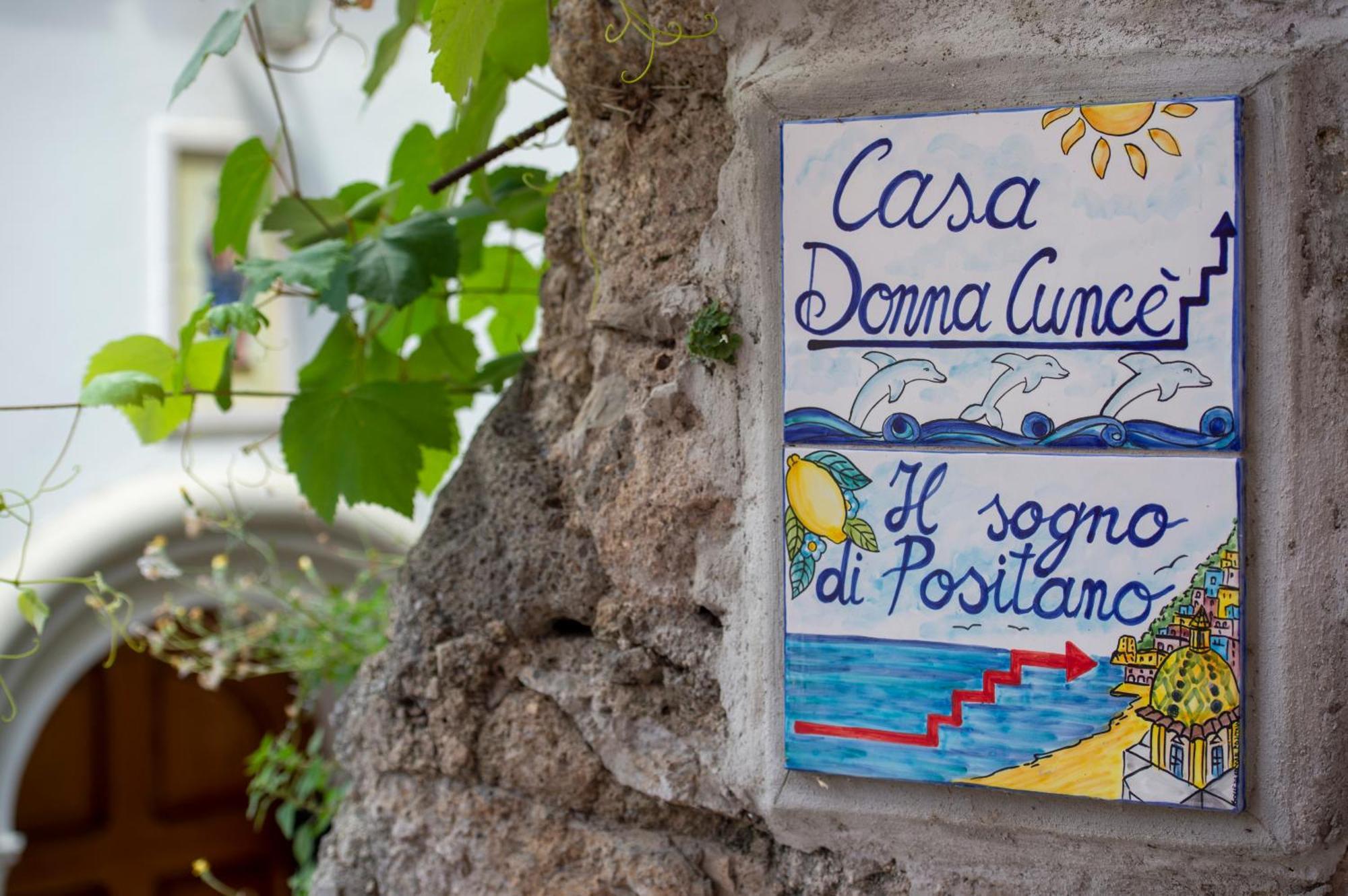 Casa Donna Cunce Villa Positano Exteriör bild